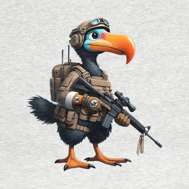 Tactical Dodo Bird by Rawlifegraphic